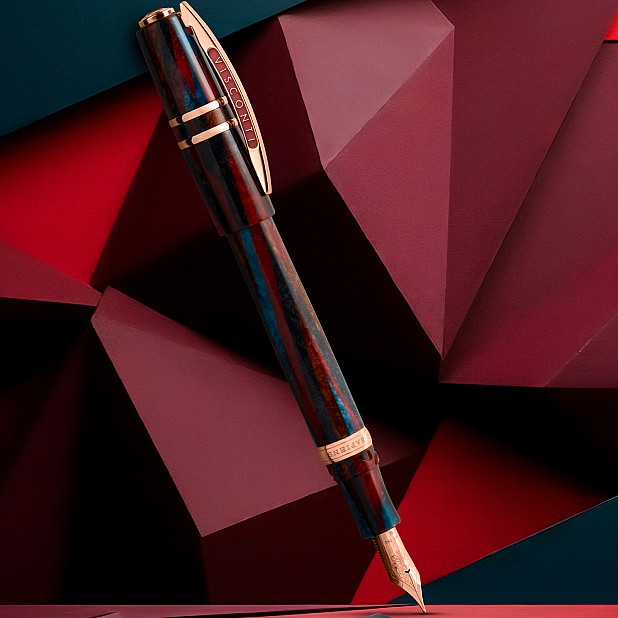 Visconti Homo Sapiens Legacy Blue and Red Celluloid LE Fountain pen