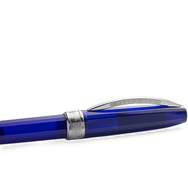 Visconti Michelangelo Translucent Blue Fountain Pen