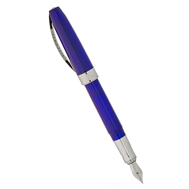 Visconti Michelangelo Translucent Blue Fountain Pen
