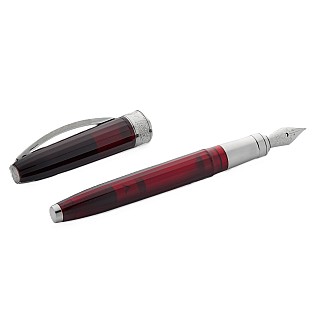 Visconti Michelangelo Translucent Red Fountain Pen