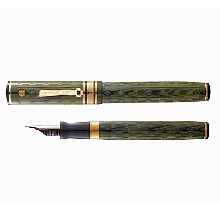 Wahl Eversharp Decoband Ebonite Green GT Fountain pen