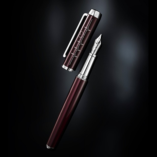 Waldmann Heartbeat Blood Red Fountain pen