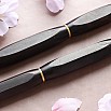 Wancher Densho 6 Facets Ebony Fountain Pen