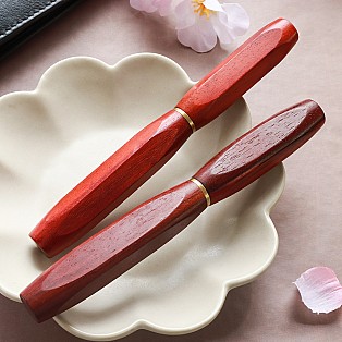 Wancher Densho 6 Facets Sandalwood Plumo Estilográfica