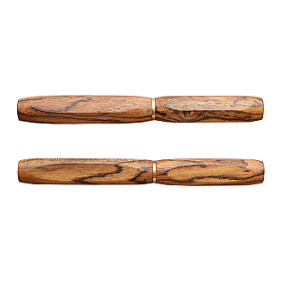Wancher Densho 6 Facets Tigerwood Plumo Estilográfica