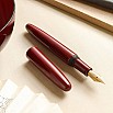Wancher Dream Pen Aizu Urushi Aka Tamenuri Vulpen