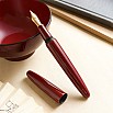 Wancher Dream Pen Aizu Urushi Aka Tamenuri Vulpen