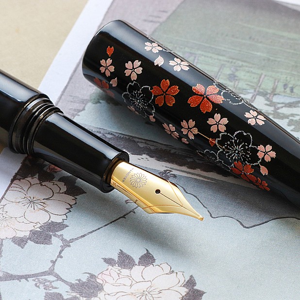 Wancher Dream Pen Echizen Urushi Omoide Sakura Fountain Pen