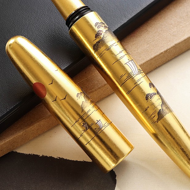 Wancher Dream Pen Rising Sun Maki-e Sansui Caneta de Tinta Permanente