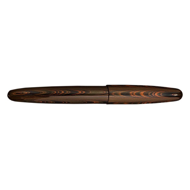 Wancher Dream Pen True Ebonite Marble Brown Plumo Estilográfica