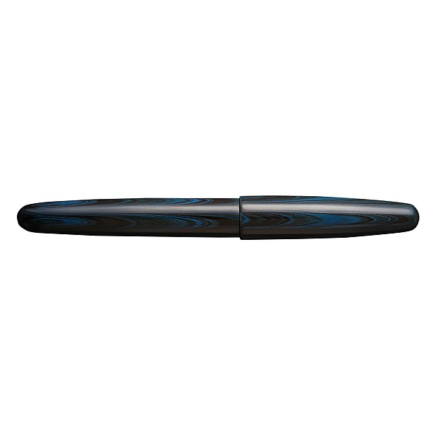 Wancher Dream Pen True Ebonite Marble Blue Plumo Estilográfica