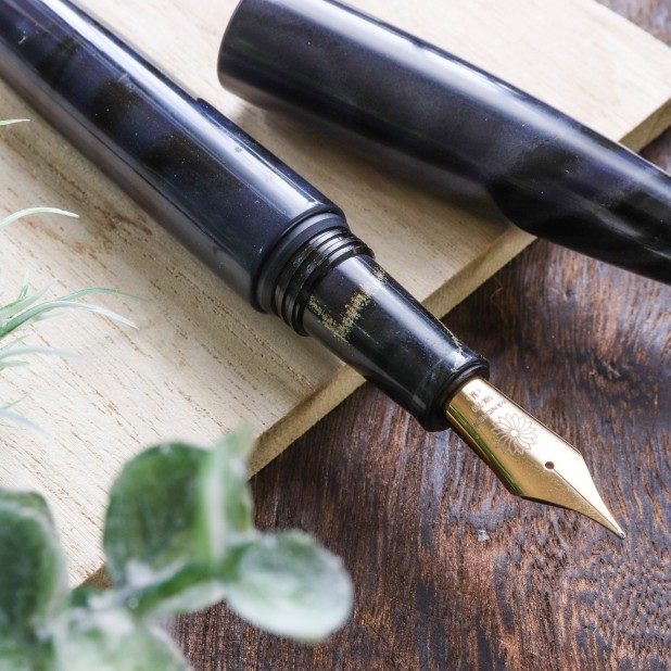 Wancher Dream Pen True Ebonite Marble Purple Gray Vulpen