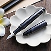 Wancher Dream Pen True Ebonite Marble Purple Gray Caneta de Tinta Permanente