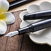 Wancher Dream Pen True Ebonite Marble Purple Gray Caneta de Tinta Permanente
