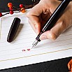 Wancher Dream Pen True Urushi Kuro Tamenuri Reservoarpenna