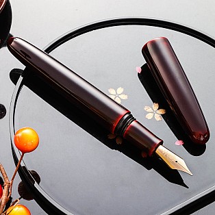 Wancher Dream Pen True Urushi Kuro Tamenuri Fountain Pen