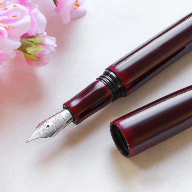 Wancher Dream Pen True Urushi Aka Tamenuri Stylo Plume