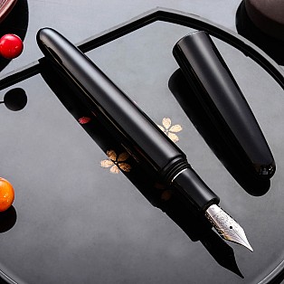 Wancher Dream Pen True Urushi Black Fountain Pen