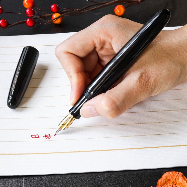 Wancher Dream Pen True Urushi Black ST Reservoarpenna