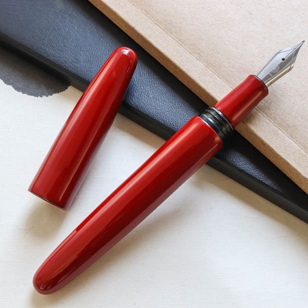Wancher Dream Pen True Urushi Red Plumo Estilográfica