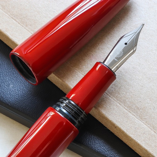 Wancher Dream Pen True Urushi Red Plumo Estilográfica