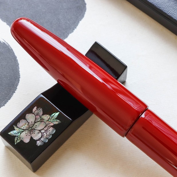 Wancher Dream Pen True Urushi Red Plumo Estilográfica