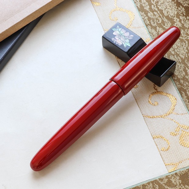 Wancher Dream Pen True Urushi Red Plumo Estilográfica