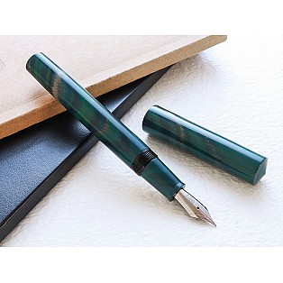 Wancher Mine Ebonite Marble Green Stylo Plume