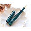 Wancher Mine Ebonite Marble Green Stylo Plume