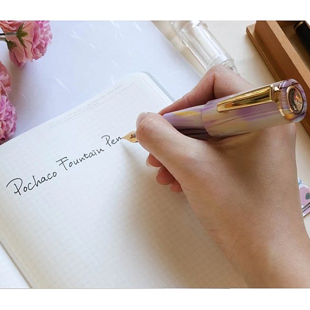 Wancher PoChaCo Milky Marble GT Cartridge Fountain Pen