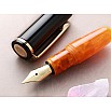 Wancher PuChiCo Black Orange Chocolate GT Fountain Pen