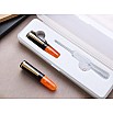 Wancher PuChiCo Black Orange Chocolate GT Fountain Pen