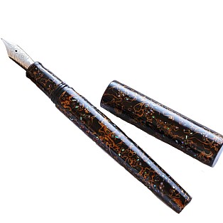 Wancher Sekai Saihi Urushi Kuro-age Raden Fountain Pen