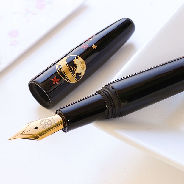 Wancher Dream Pen Echizen Urushi Temari Caneta de Tinta Permanente
