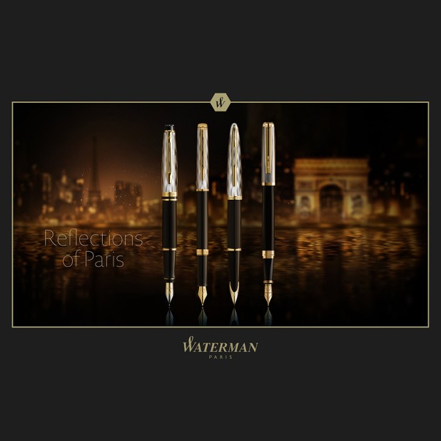 Waterman Exception Reflections of Paris GT Slim Füllfederhalter