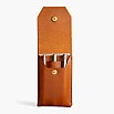 Wingback Leather Whisky Pen Pouch (Fivefold)