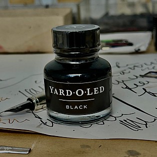 Yard O Led Fountain Pen Ink Jet Black 30ml Ink Bottle