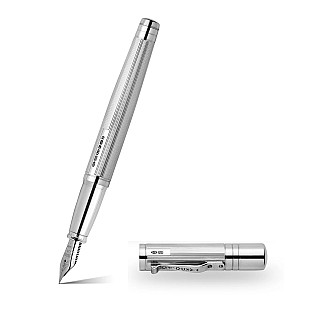 Yard O Led The Pinstripe 72 Sterling Silver Grand Fountain Pen