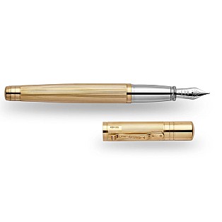 Yard O Led The Pinstripe 72 Vermeil Grand Fountain Pen