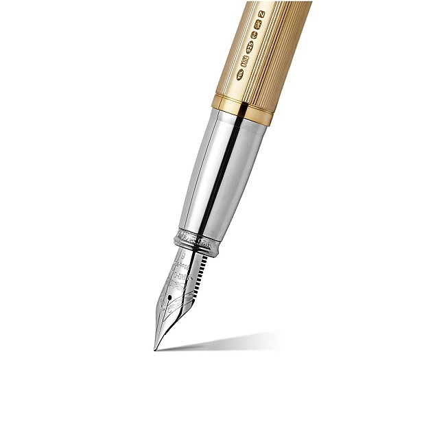 Yard O Led The Pinstripe 72 Vermeil Grand Fountain Pen