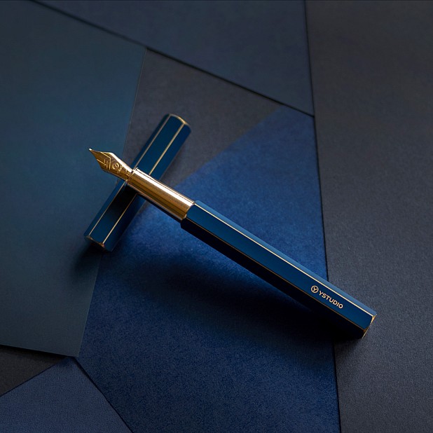 Ystudio Classic Stylo Plume 10ème Anniversaire Bleu Stylo Plume