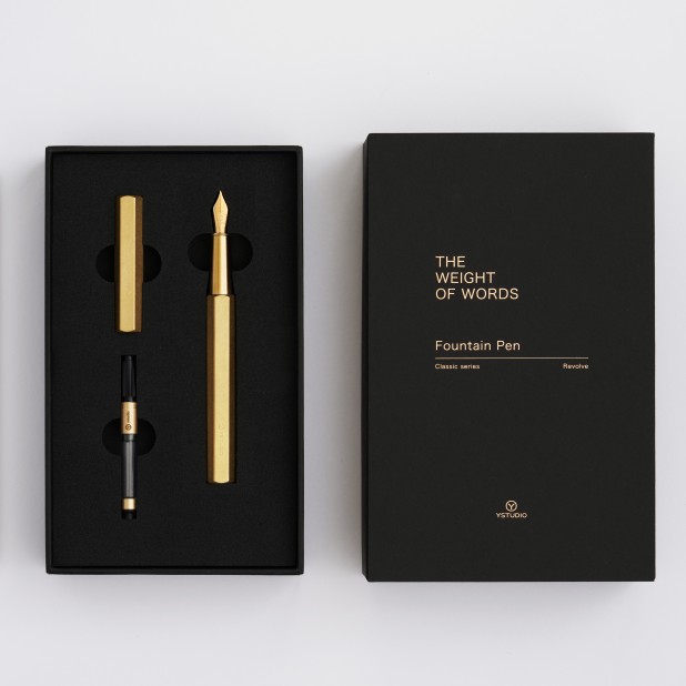 Ystudio Classic Stylo Plume 10ème Anniversaire Bleu Stylo Plume