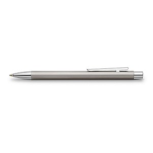Faber-Castell Neo Slim Stylo à bille en acier inoxydable mat
