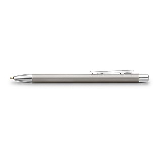 Faber-Castell Neo Slim Stylo à bille en acier inoxydable mat