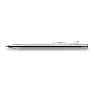 Faber-Castell Neo Slim Acier inoxydable Stylo à bille brillant