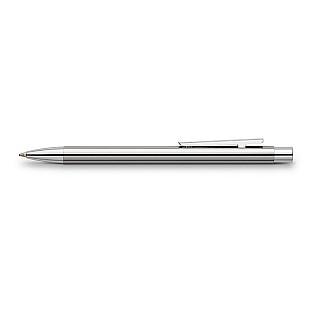 Faber-Castell Neo Slim Acier inoxydable Stylo à bille brillant