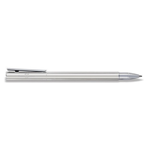 Faber-Castell Neo Slim Rollerball en acier inoxydable brillant