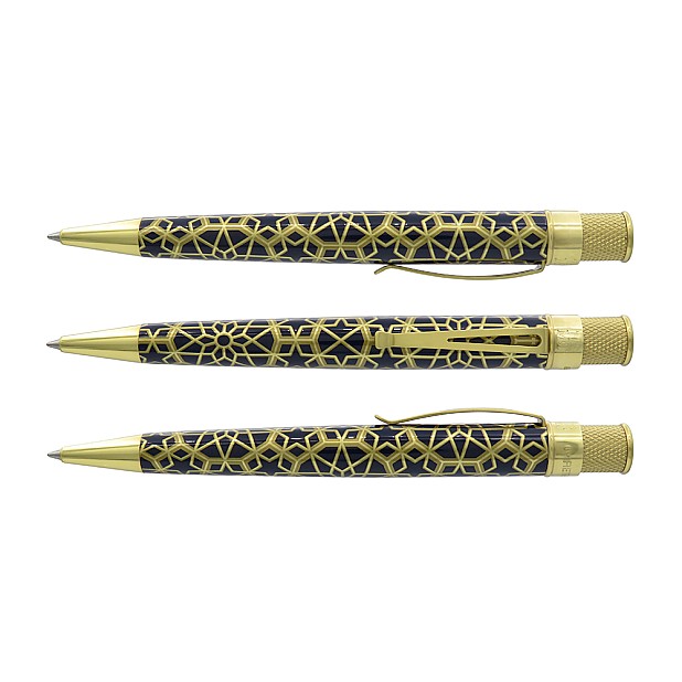 Retro 51 Tornado Metropolitan Museum Of Arts Geometrischer Rollerball / Kugelschreiber
