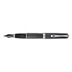 Stylo à bille Diplomat Excellence A Guilloche PVD Noir/Chrome