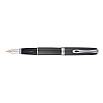 Stylo à bille Diplomat Excellence A Guilloche PVD Noir/Chrome